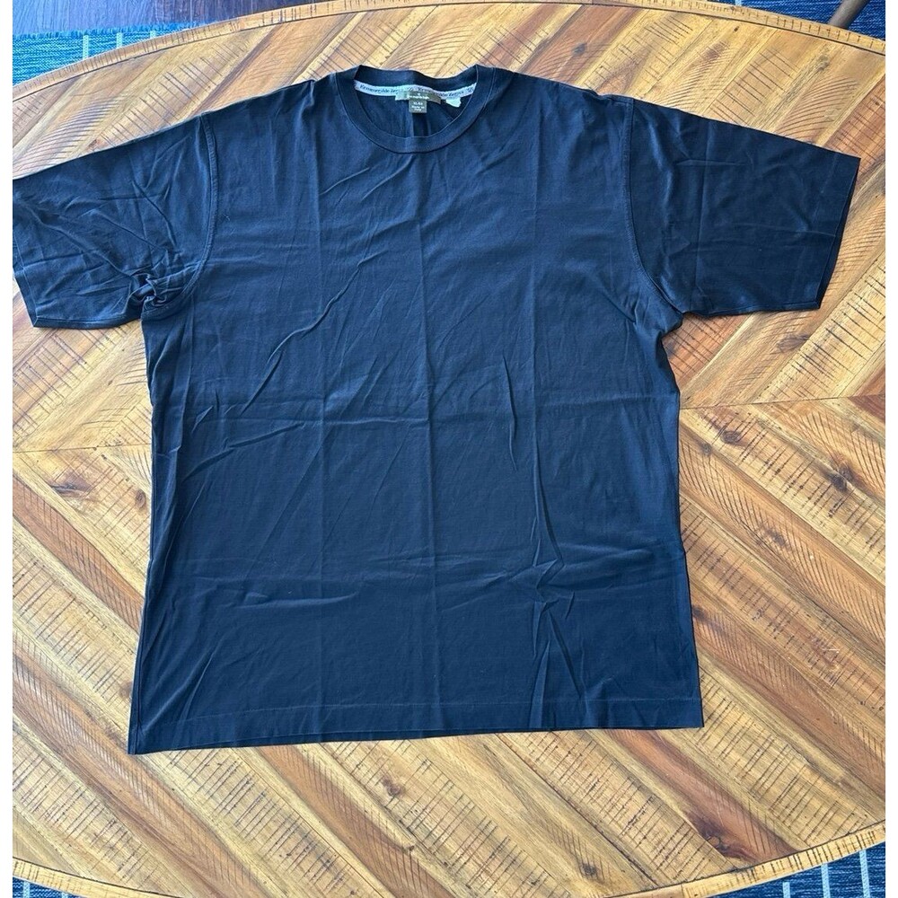 Ermenegildo Zegna Black T-Shirt XL 54 Italian Luxury Crewneck Quiet Luxury
